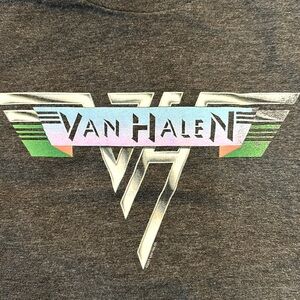 Van Halen Retro Graphic‎ Gray Band Tee Shirt Size M by Fantasy Activewear Inc